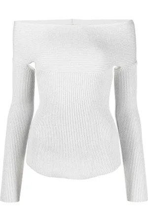 Khaite Top a coste Salma con spalle scoperte