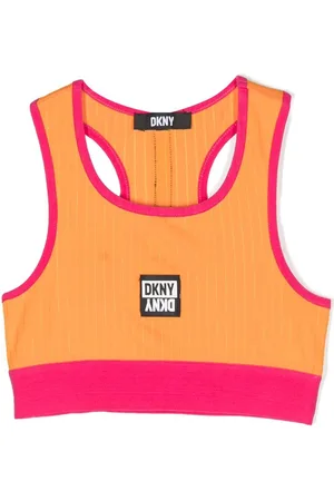 DKNY Top crop gessato