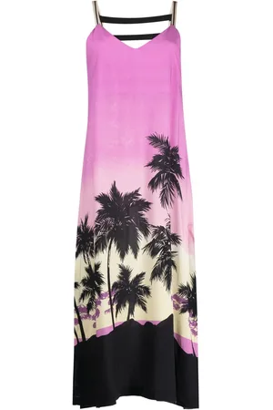 Palm Angels Abito midi con stampa