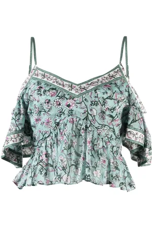 Marant Etoile Top Garuva a fiori
