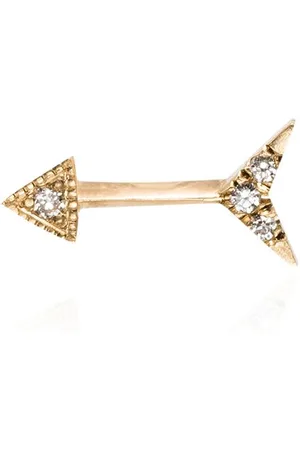 Lizzie Mandler Orecchino a bottone in 18kt con diamante