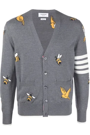 Thom Browne Cardigan con dettaglio a 4 righe