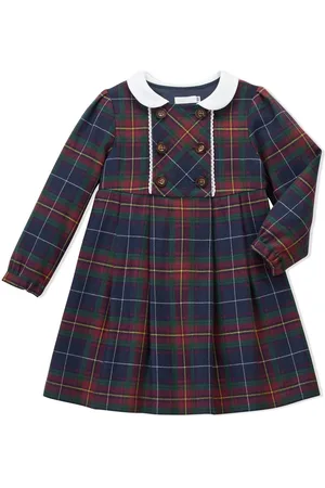 Miki House Abito doppiopetto tartan