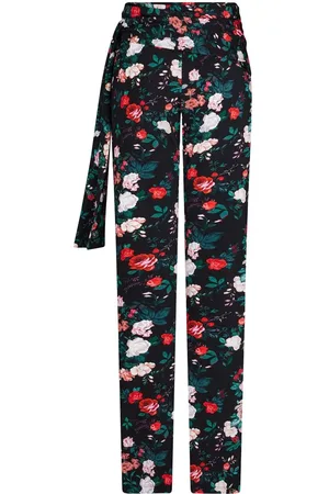 Paco rabanne Pantaloni dritti a fiori