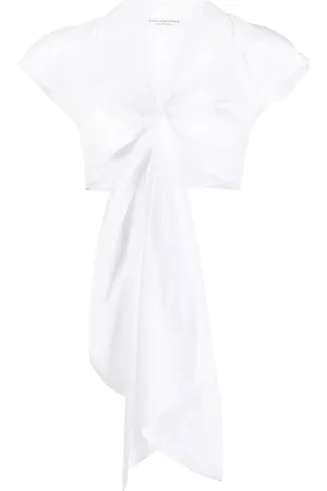 Serafini Blusa crop taffettà