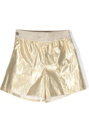 Karl Lagerfeld Shorts metallizzati con banda logo