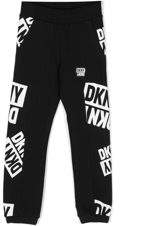 DKNY Pantaloni sportivi - Pantaloni sportivi con stampa grafica - Nero