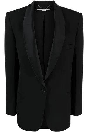 Stella McCartney Blazer monopetto con revers a lancia