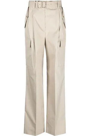 Prada Pantaloni a gamba ampia con cintura