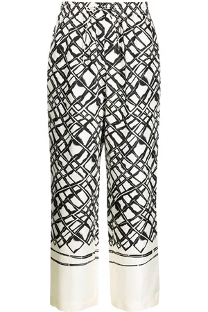 Rohe Pantaloni ampi con stampa