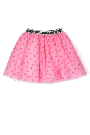 OFF-WHITE Minigonna svasata con logo