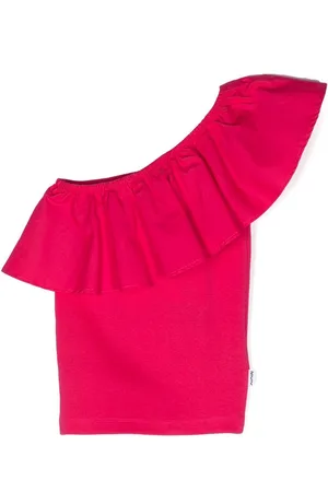 Molo Top monospalla con ruches