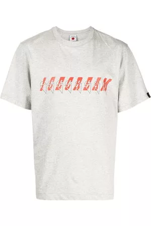 ICECREAM Uomo T-shirt - T-shirt Italic con stampa - Grigio