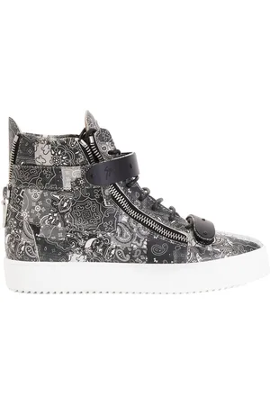 Giuseppe Zanotti Sneakers alte con stampa paisley