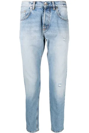 ELEVENTY Jeans affusolati effetto schiarito