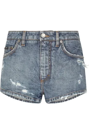 Dolce & Gabbana Shorts denim con effetto vissuto