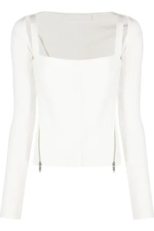 DION LEE Corsetto Moto con zip