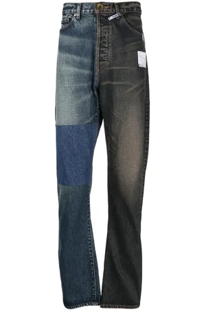 Maison Mihara Yasuhiro Jeans dritti bicolore