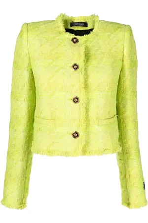 VERSACE Giacca in tweed con bottoni