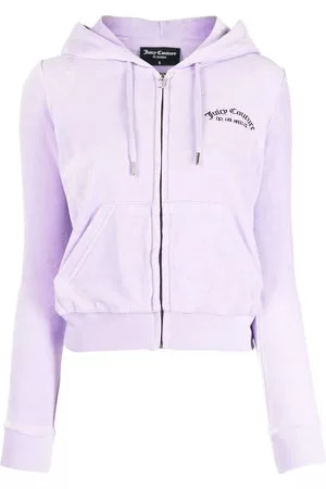 Juicy Couture Donna Felpe senza cappuccio - Felpa Robertson con zip - Viola