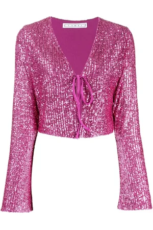 In the Mood for Love Blusa Ruddy Solid con paillettes