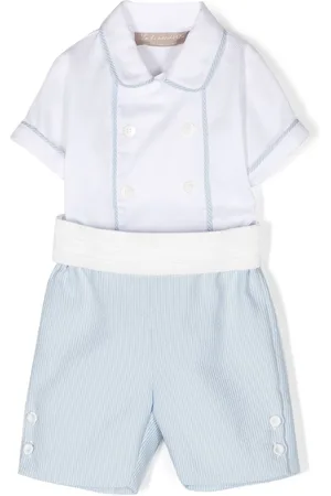 LA STUPENDERIA Set top e shorts a righe