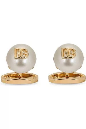 Dolce & Gabbana Uomo Gemelli - Gemelli di perle con logo - Oro