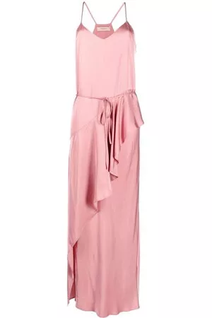Twin-Set Abito lungo effetto raso - Rosa