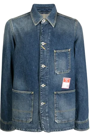 Kenzo Giacca denim con applicazione