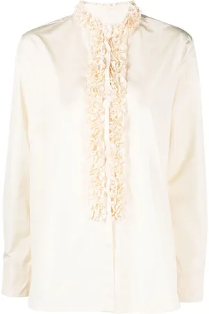 Jil Sander Blusa con ruches