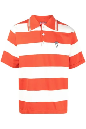 Kenzo Polo a righe con stampa