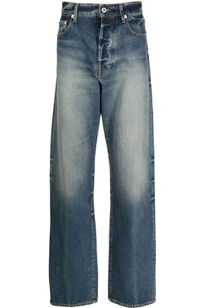 Kenzo Jeans dritti con effetto schiarito