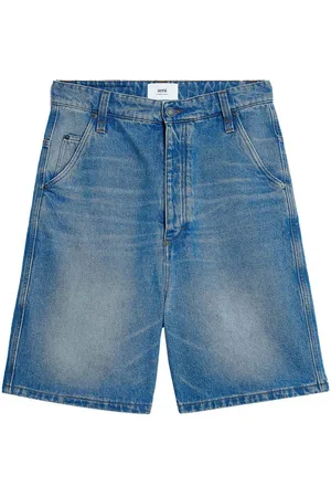 Ami Shorts denim Alex a gamba ampia