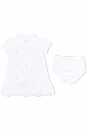 Ralph Lauren Abito in cotone con ricamo