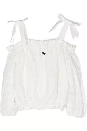 Msgm Bambina Camicie - Blusa con spalle scoperte - Bianco