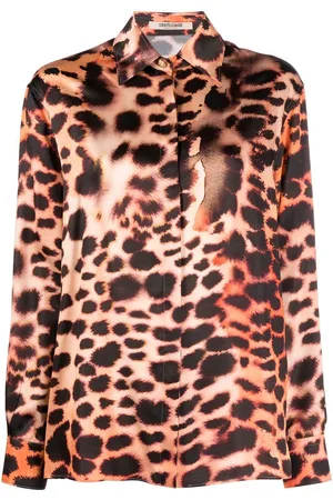 Roberto Cavalli Blusa leopardata
