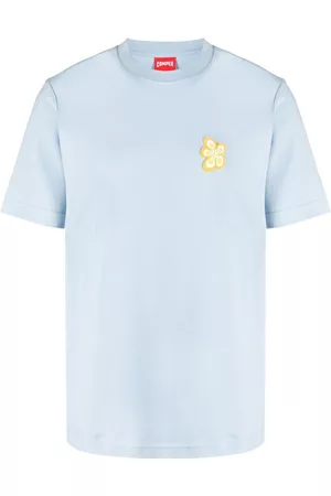 Camper T-shirt - T-shirt a fiori - Blu