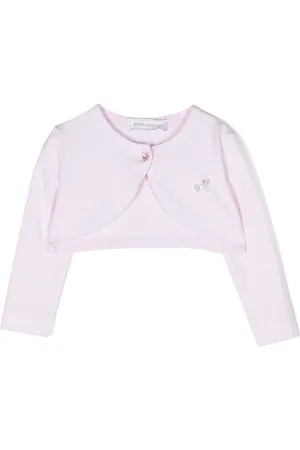 MONNALISA Cardigan crop con strass