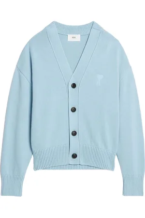 Ami Cardigan Ami de Coeur con logo a intarsi