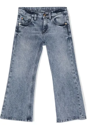VERSACE Jeans dritti con applicazione
