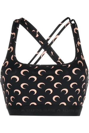 Marine Serre Top con stampa Crescent Moon