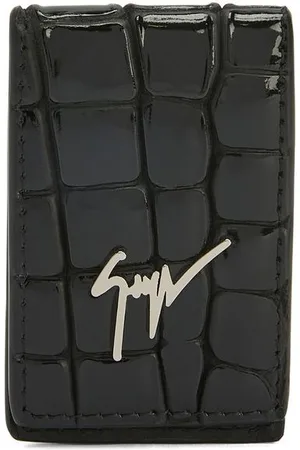 Giuseppe Zanotti Portacarte Albert con placca logo