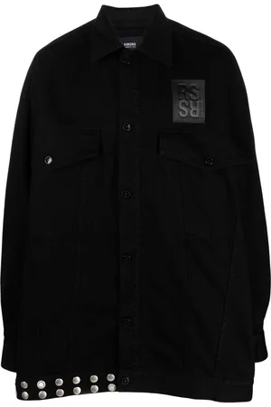 RAF SIMONS Gonna denim con frange