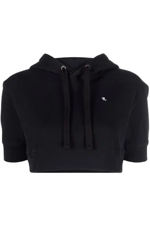 RAF SIMONS Felpa con cappuccio crop