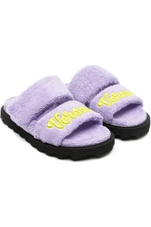VERSACE Sandali slides con applicazione