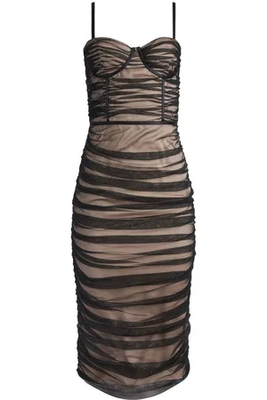 ALICE+OLIVIA Abito midi Damia con bustino