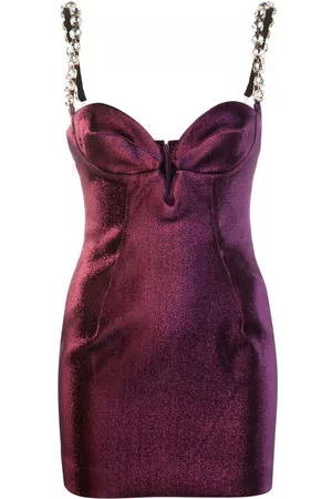 AREA Donna Vestiti sexy - Abito corto - Viola