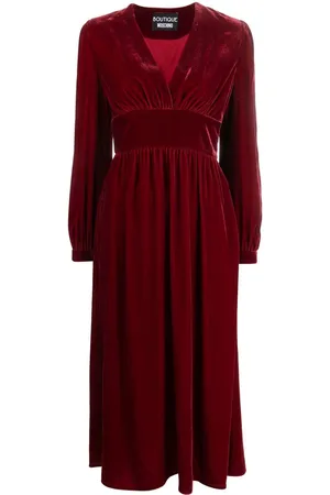 Moschino Abito midi con scollo a V