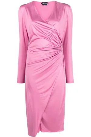 Tom Ford Abito midi a portafoglio con ruches