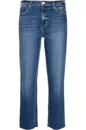 L'Agence Donna Jeans a vita alta - Jeans crop a vita alta Sada - Blu